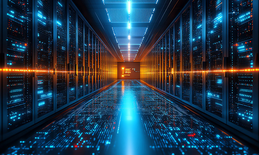 It,Technician,Works,On,Laptop,In,Big,Data,Center,Full